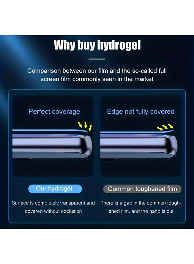 شاشة Honor 200 Lite واقية 4 حزمة فيلم جل مائي تغطية كاملة مضاد للبصمات - Image 5